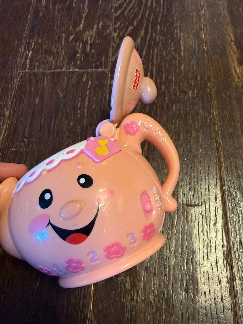 Fisher-Price Pink Smiling Tea Pot Musical Toy